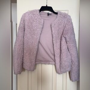 H&M Faux Fur Teddy Jacket / Cardigan – Size XS
